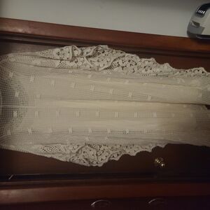 Soft Surroundings Cream Lace Maxi Dress